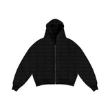 Casual Simple Couple Fashion Hoodie Zipper Jacket Loose Jersey