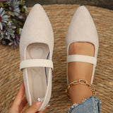 And South Korea Sharp Head Drill Shallow Mouth Flat-Soled Single Shoes Women's Large Size Velvet Four Seasons Work Shoes