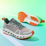 New Men's Ultra-Light Running Shoes Shock Absorbing Sneakers Men's Breathable Thick Bottom Flying Mesh Mesh Racing