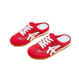 Version Of The First Half Slippers Women's Summer Wear 2025 New Mesh Breathable Bottom Casual Women's Shoes One-Legged