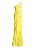 Fashion Sexy Dress 2025 Spring New Sleeveless Wood Ear Splicing Design Feel Open Dress Dress