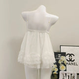 Sling Aja Skirt Cute Sweet Lace Mesh Sexy Morning Robe Court Princess Fairy Pyjamas