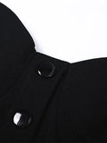 Black Button Down Corset Top- Outfit