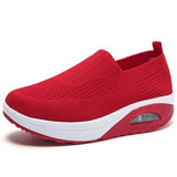 Rocking New Women's Shoes Thick-Soled Air Cushion Lazy Casual Sports Comfortable Shoes Breathable Soft-Soled Women's
