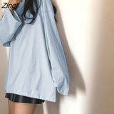 T-shirts Women Chic Candy Color Long Sleeve Solid Basic Fall Ladies Tops Korean Trendy Femme Tees O-Neck Футболка Simple