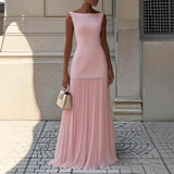 Shein Elegant Dress Party Vest Half Skirt Fold Two