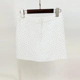 New Star Fashion Hot Diamond Body A Buckle Suit Jacket Half-Skirt