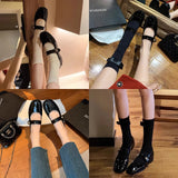 College Style Classic Round Head With A Bold Heel Mary Jane Single Shoes Women's Spring And