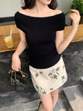 Xixi 13 Lines 2025 Spring New High-Rise Half-Body Skirt A-Word Ass Short Skirt