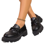 Lefford Shoes Women's 2025 New Spring And Summer Women's Shoes Thick-Soled Shoes Spring And Autumn English Small Leather