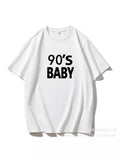 New Letter Pure Cotton T-Shirt Women Simple Basic Short-Sleeved Top Women's Free-Fitting