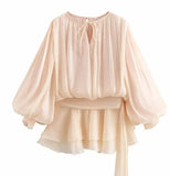Women's Clothing Explosion Pure Lust Wind To The Waist Irregular Pendulum Dress +