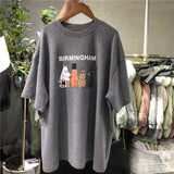 Zingj Celebrity Short-Sleeved T-Shirt Women's Wear 2024 Summer Wear New Korean Version Of Harajuku Loose-Match Half-Sleeve T-Shirt