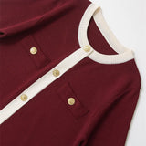 Single! New Women's Fashion Leisure Collar Short Sleeve Single Buckle Knitted Shirt