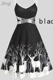 Christmas Party Dress Women Off Shoulder Faux Fur Lace Up Asymmetrical Midi Long Dress Spaghetti Strap Xmas New Year