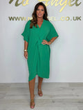 Summer New Leisure Loose Shoulder Sleeves Pure Color Irregular Kinesion