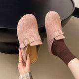 Yellow Birken Shoes Women 2025 Spring Pedal Lazy Man Bag Head Half Slippers Wearing Fashion Muller