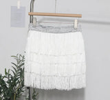 Tassel Dress Girl Autumn Design Small Babes Dance Irregular A Short Skirt
