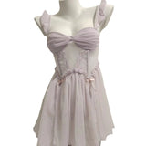 Sexy Pajamas Women Spring And Autumn Pure Lusty High-End Summer Small Breast Lace Sling Aja Syringe