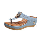 Large-Size Sandals Fashion Jacket Flip-Flops And Thick-Bottomed Sleek Roman Cool