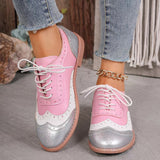Spring And Autumn Of 2025 Burning Brock Single Shoes Women's Large Size Thrombotic With Round Head Single