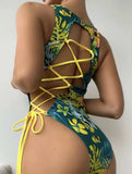 2022 New Sexy Back Hollowed-In Banded Swimsuit