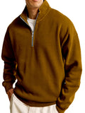 New Men's Sweatshirt Fashion Casual Half Zipper Collar Long Sleeves Of The Jacket