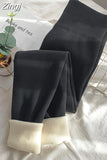 Winter Leggings for Women with Fleece High Waist Thick Pants Velvet Thermal Grey Women's Warm Leggings New High