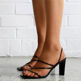 Women's Shoes 2025 Spring And Summer New Heel Women's Coarse Heel Toe Square Head To Heightening Women's