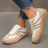 Shoes Women 2025 Autumn New Flat-Solt Sports Small White Shoes Retro Lace Casual
