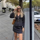 Women's INS Burst Women's Simple Loose Knitted Coat Mini-Skirt