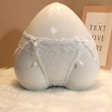 Thong Female Feeling Scarless Bow Knot Hollow Temptation Close To The Thin Low-Waist T