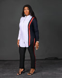 Autumn Blouse Shirt African Clothes Tops For Women Turn Down Collar Long Sleeve Blouses Casual Africa Clothing Shirts