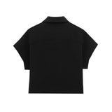 Spring New Women's Collar Short-Sleeved Short Coat Straight Trousers 8491053