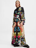 Women's New Summer Printing Seven-Sleeve Collar