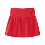 Women's New Hottie Shoulder Folds Solid Sleeveless Corset Cool One Word Collar