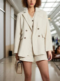 Zingj 2024 New Simple Temperament Long-Sleeved Suit Jacket Vest Suit Pants Suit Female Professional Wear Three-Piece