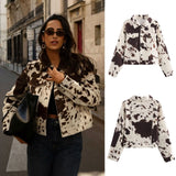 Women's ZA Autumn And Winter New Street Fashion Casual Color Printing This Quality