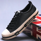 Men's Shoes Men's Casual Leather Shoes Trend Wide Version Of Leather Shoes Lazy One Foot Loose Tight Leather Shoes