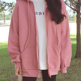 Sweatshirts Women Hooded Spring Solid Korean Style Lace-up Pockets Womens Leisure Loose Trendy Students Chic Ulzzang