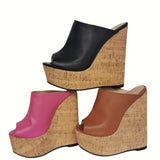 Mouth A Thick Base Size 47 Slopes And Sexy High Heel Slippers Sandals