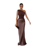 New Women's Round-Neck Sleeveless Pure Temperament Fashion Dress Collar Dress Dress