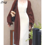 Backless Knitted Strap Dresses Women Korean V-neck Party Long Split Dress Female Casual One Piece Dress Office Lady