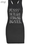 Rhinestone Casual Simple Y2K T-Shirt Women Dresses Harajuku Skinny High Street Outwear Hipster Tank Tops Sporty
