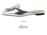 flat bow slippers women summer wear Baotou half slippers 2019 new fashion lazy sandals women's