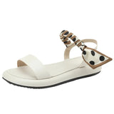 Women Wear Fairies In The Summer 2025 Summer This Year's New Word With Beach Thick Bottoms On The Flat Roman