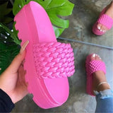 Cake Slippers Women's 2025 Spring And Summer New Thick-Bottomed Flat Sandals Wish Ladies
