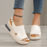 Cake Thick Bottom Heel Sandals Women Wear 2025 After The Empty Word Buckle Cool Slippers Large-Size High-Heeled Sandals