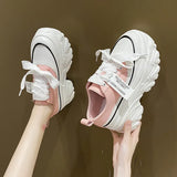 Spring And Autumn Father Shoes Female Net Red Platform Casual Sports Shoes Korean Version With Students Running Fashion Sports