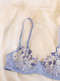 Floral Embroidery Transparent Lace 2 Piece Set-Outfit